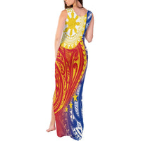 Philippines Tank Maxi Dress Pilipinas Polynesian Pattern LT01 - Polynesian Pride