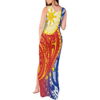 Philippines Tank Maxi Dress Pilipinas Polynesian Pattern LT01 - Polynesian Pride