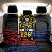Philippines Independence Day Back Car Seat Cover Filipino 126th Anniversary Sun Tattoo LT01