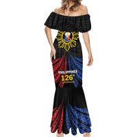 Personalized Philippines Independence Day Mermaid Dress Filipino 126th Anniversary Sun Tattoo LT01 - Polynesian Pride
