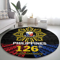 Philippines Independence Day Round Carpet Filipino 126th Anniversary Sun Tattoo