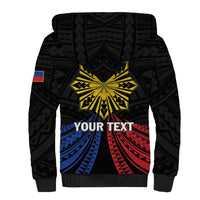 Personalized Philippines Independence Day Sherpa Hoodie Filipino 126th Anniversary Sun Tattoo LT01 - Polynesian Pride