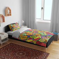 Hawaii Fruits Hippie Style Bedding Set Vibrant Colorful LT01 - Polynesian Pride