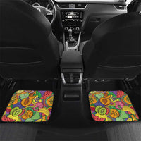 Hawaii Fruits Hippie Style Car Mats Vibrant Colorful LT01 Set 2pcs - Back Multicolor - Polynesian Pride