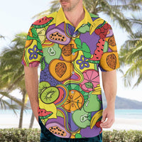 Hawaii Fruits Hippie Style Hawaiian Shirt Vibrant Colorful LT01 - Polynesian Pride