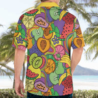 Hawaii Fruits Hippie Style Hawaiian Shirt Vibrant Colorful LT01 - Polynesian Pride