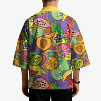 Hawaii Fruits Hippie Style Kimono Vibrant Colorful LT01 - Polynesian Pride