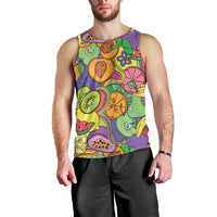 Hawaii Fruits Hippie Style Men Tank Top Vibrant Colorful LT01 - Polynesian Pride