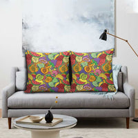Hawaii Fruits Hippie Style Pillow Cover Vibrant Colorful LT01 - Polynesian Pride