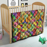 Hawaii Fruits Hippie Style Quilt Vibrant Colorful LT01 - Polynesian Pride