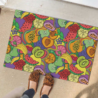 Hawaii Fruits Hippie Style Rubber Doormat Vibrant Colorful LT01 - Polynesian Pride