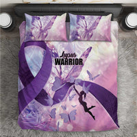 Polynesian Lupus Awareness Bedding Set Butterfly Hologram Lupus Warrior LT01 Purple - Polynesian Pride