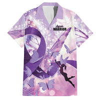 Personalized Polynesian Lupus Awareness Family Matching Off Shoulder Maxi Dress and Hawaiian Shirt Butterfly Hologram Lupus Warrior