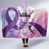 Polynesian Lupus Awareness Hooded Blanket Butterfly Hologram Lupus Warrior LT01 One Size Purple - Polynesian Pride