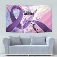 Polynesian Lupus Awareness Tapestry Butterfly Hologram Lupus Warrior LT01 - Polynesian Pride