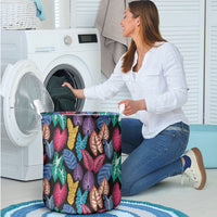 Hawaii Colorful Tropical Leaves Laundry Basket LT01 - Polynesian Pride