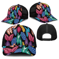 Hawaii Colorful Tropical Leaves Baseball Net Cap LT01 - Polynesian Pride