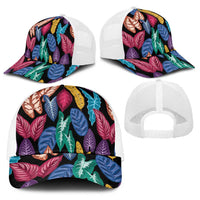 Hawaii Colorful Tropical Leaves Baseball Net Cap LT01 - Polynesian Pride