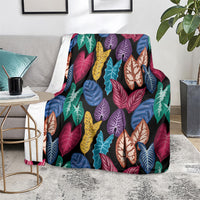 Hawaii Colorful Tropical Leaves Blanket LT01 - Polynesian Pride
