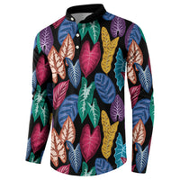 Hawaii Colorful Tropical Leaves Button Sweatshirt LT01 - Polynesian Pride
