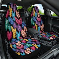 Hawaii Colorful Tropical Leaves Car Seat Cover LT01 One Size Black - Polynesian Pride