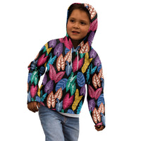 Hawaii Colorful Tropical Leaves Kid Hoodie LT01 - Polynesian Pride