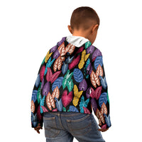 Hawaii Colorful Tropical Leaves Kid Hoodie LT01 - Polynesian Pride