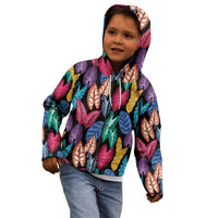 Hawaii Colorful Tropical Leaves Kid Hoodie LT01 - Polynesian Pride