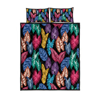 Hawaii Colorful Tropical Leaves Quilt Bed Set LT01 - Polynesian Pride