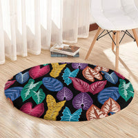 Hawaii Colorful Tropical Leaves Round Carpet LT01 - Polynesian Pride