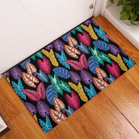 Hawaii Colorful Tropical Leaves Rubber Doormat LT01 - Polynesian Pride