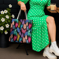 Hawaii Colorful Tropical Leaves Tote Bag LT01 - Polynesian Pride