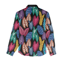 Hawaii Colorful Tropical Leaves Women Casual Shirt LT01 - Polynesian Pride