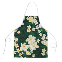 Hawaii Hibiscus Plumeria Green Apron Polynesian Pattern LT01 Green - Polynesian Pride