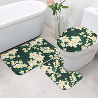 Hawaii Hibiscus Plumeria Green Bathroom Set Polynesian Pattern LT01 - Polynesian Pride