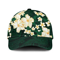 Hawaii Hibiscus Plumeria Green Classic Cap Polynesian Pattern LT01 Universal Fit Green - Polynesian Pride
