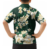 Hawaii Hibiscus Plumeria Green Hawaiian Shirt Polynesian Pattern LT01 - Polynesian Pride