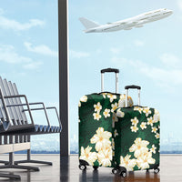 Hawaii Hibiscus Plumeria Green Luggage Cover Polynesian Pattern LT01 - Polynesian Pride
