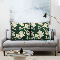 Hawaii Hibiscus Plumeria Green Pillow Cover Polynesian Pattern LT01 - Polynesian Pride