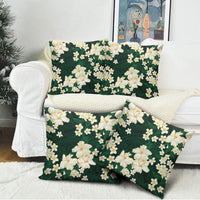 Hawaii Hibiscus Plumeria Green Pillow Cover Polynesian Pattern LT01 - Polynesian Pride