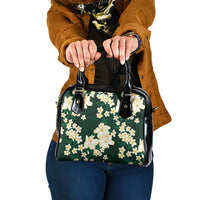 Hawaii Hibiscus Plumeria Green Shoulder Handbag Polynesian Pattern LT01 One Size Green - Polynesian Pride