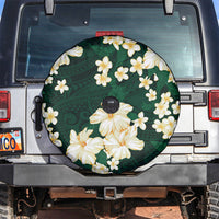 Hawaii Hibiscus Plumeria Green Spare Tire Cover Polynesian Pattern LT01 Green - Polynesian Pride
