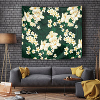 Hawaii Hibiscus Plumeria Green Tapestry Polynesian Pattern LT01 Green - Polynesian Pride