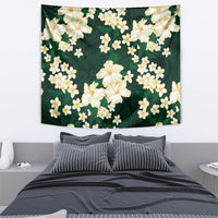 Hawaii Hibiscus Plumeria Green Tapestry Polynesian Pattern LT01 - Polynesian Pride