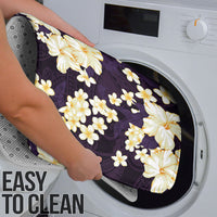 Hawaii Hibiscus Plumeria Purple Bathroom Set Polynesian Pattern LT01 - Polynesian Pride