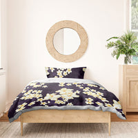 Hawaii Hibiscus Plumeria Purple Bedding Set Polynesian Pattern LT01 - Polynesian Pride