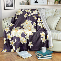 Hawaii Hibiscus Plumeria Purple Blanket Polynesian Pattern LT01 Purple - Polynesian Pride