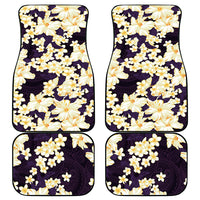 Hawaii Hibiscus Plumeria Purple Car Mats Polynesian Pattern LT01 - Polynesian Pride