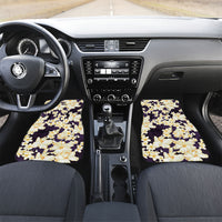 Hawaii Hibiscus Plumeria Purple Car Mats Polynesian Pattern LT01 Set 2pcs - Front Purple - Polynesian Pride