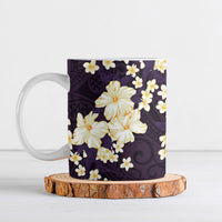 Hawaii Hibiscus Plumeria Purple Ceramic Mug Polynesian Pattern LT01 Purple - Polynesian Pride